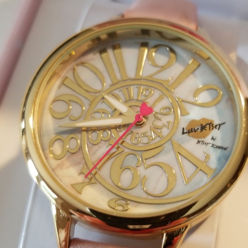 Flash sale Betsey Johnson watch and earring set - Picture 2 of 6